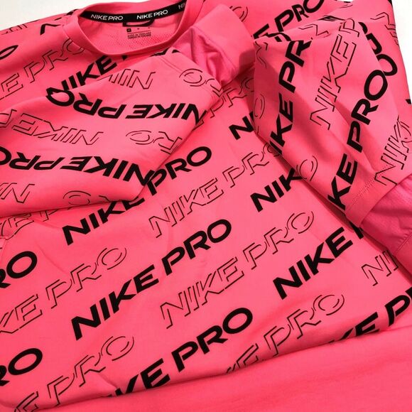 NWOT Nike Pro Dri Fit Pink Loose Fit Sweatshirt Pullover Top Training Womens M - Picture 8 of 8